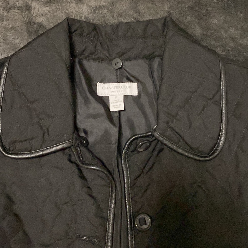 In good condition, like new, Charter Club Petite, black